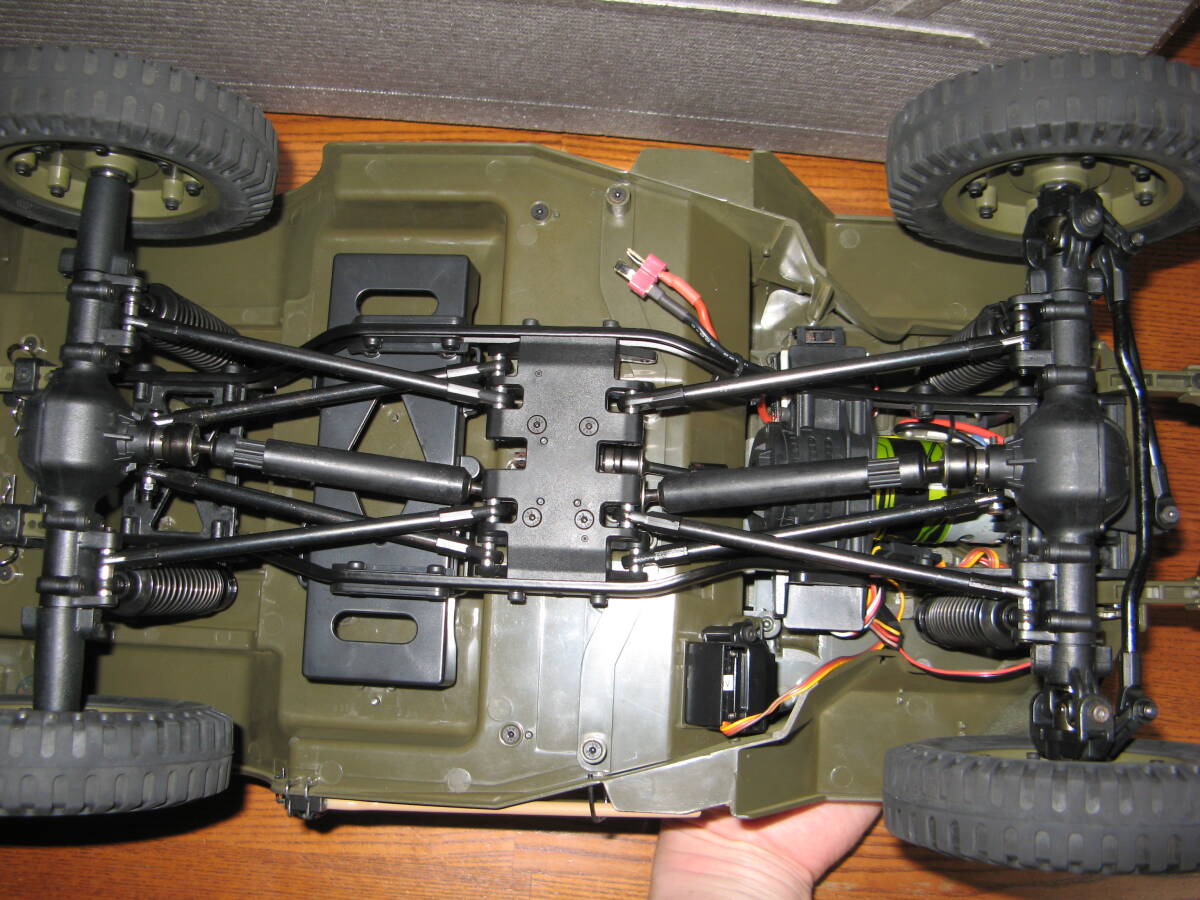 ROC HOBBY製スケールクローラー1/6 ウィリス MB 軍用ジープ 4WD メカ付き_画像7
