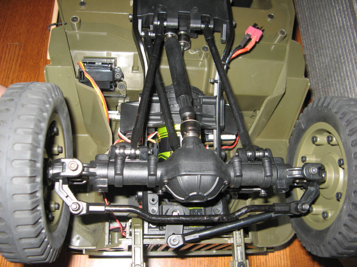 ROC HOBBY製スケールクローラー1/6 ウィリス MB 軍用ジープ 4WD メカ付き_画像8