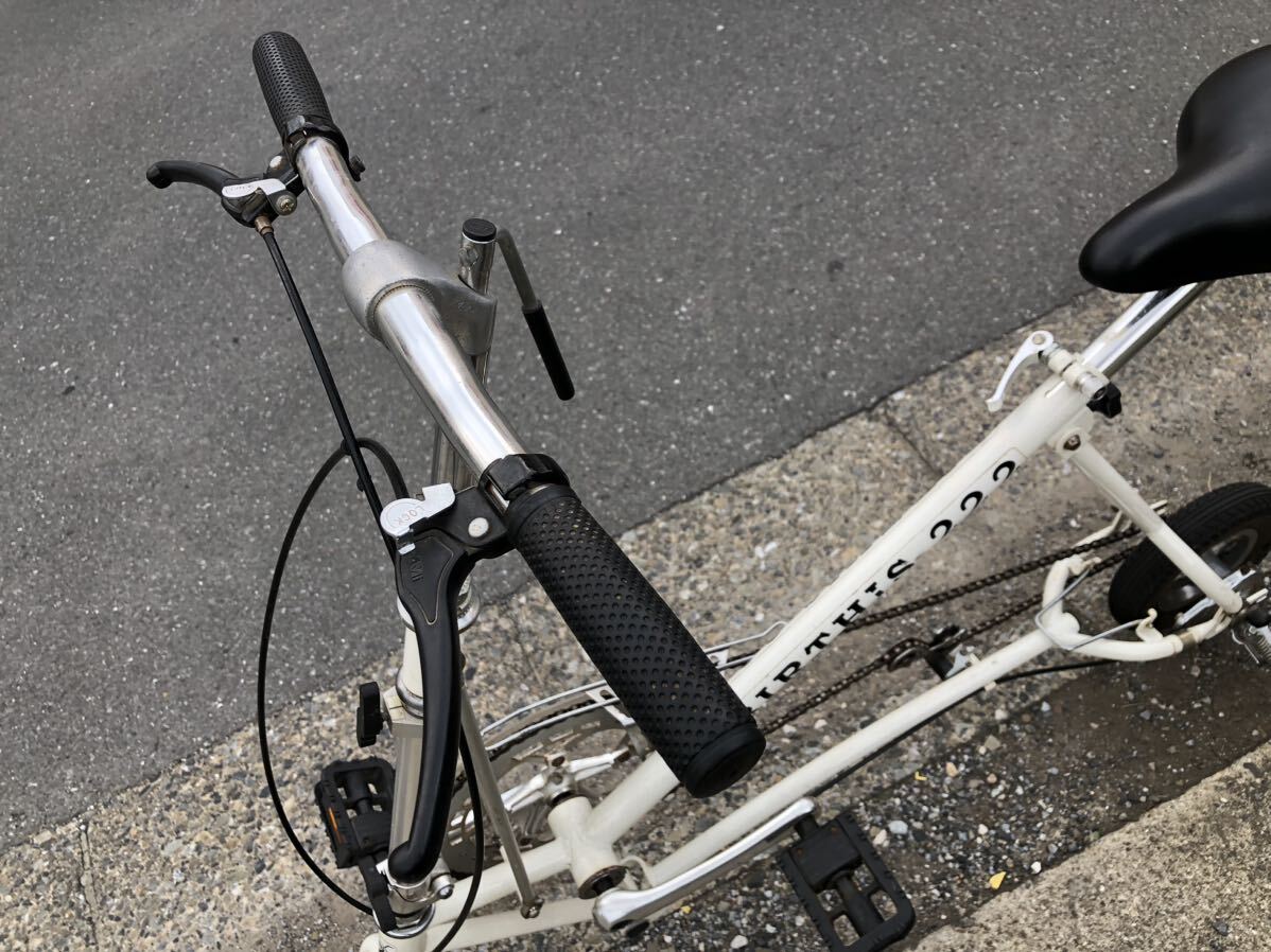【レア・直接可】ミニ折り畳み自転車 17BICYCLE BIRTHiS222 ホワイトの画像7