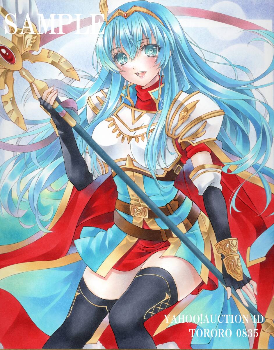 手描きイラスト【ファイアーエムブレム ヒーローズ＊響心 シーダ】色紙の画像2