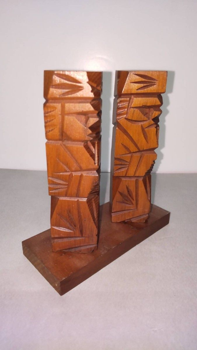 北海道 木彫り 置物 民芸品 アイヌ オブジェ 木製