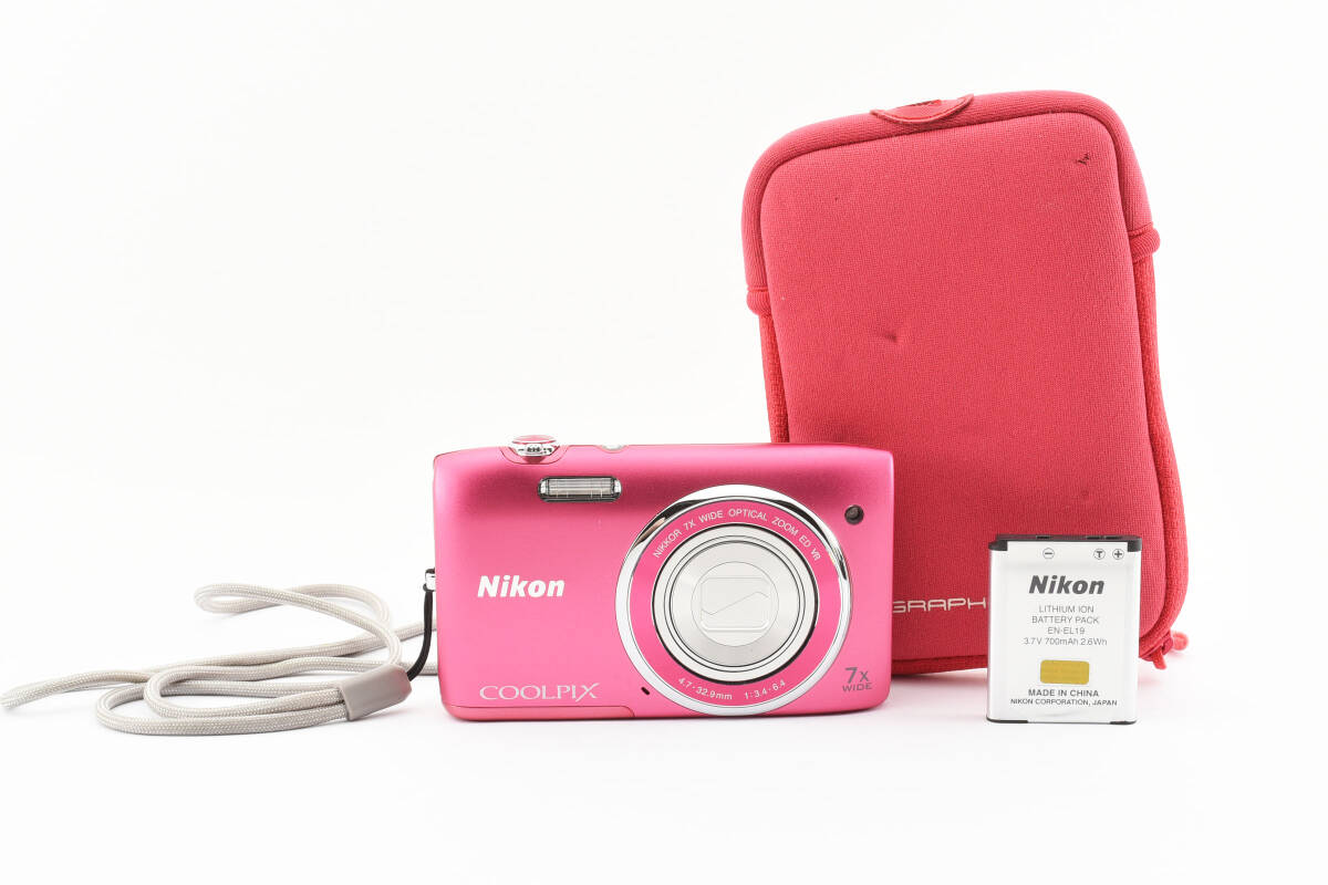 ★光学良好★ Nikon COOLPIX S3500 ピンク コンパクトデジタルカメラ ニコン クールピックス #0404
