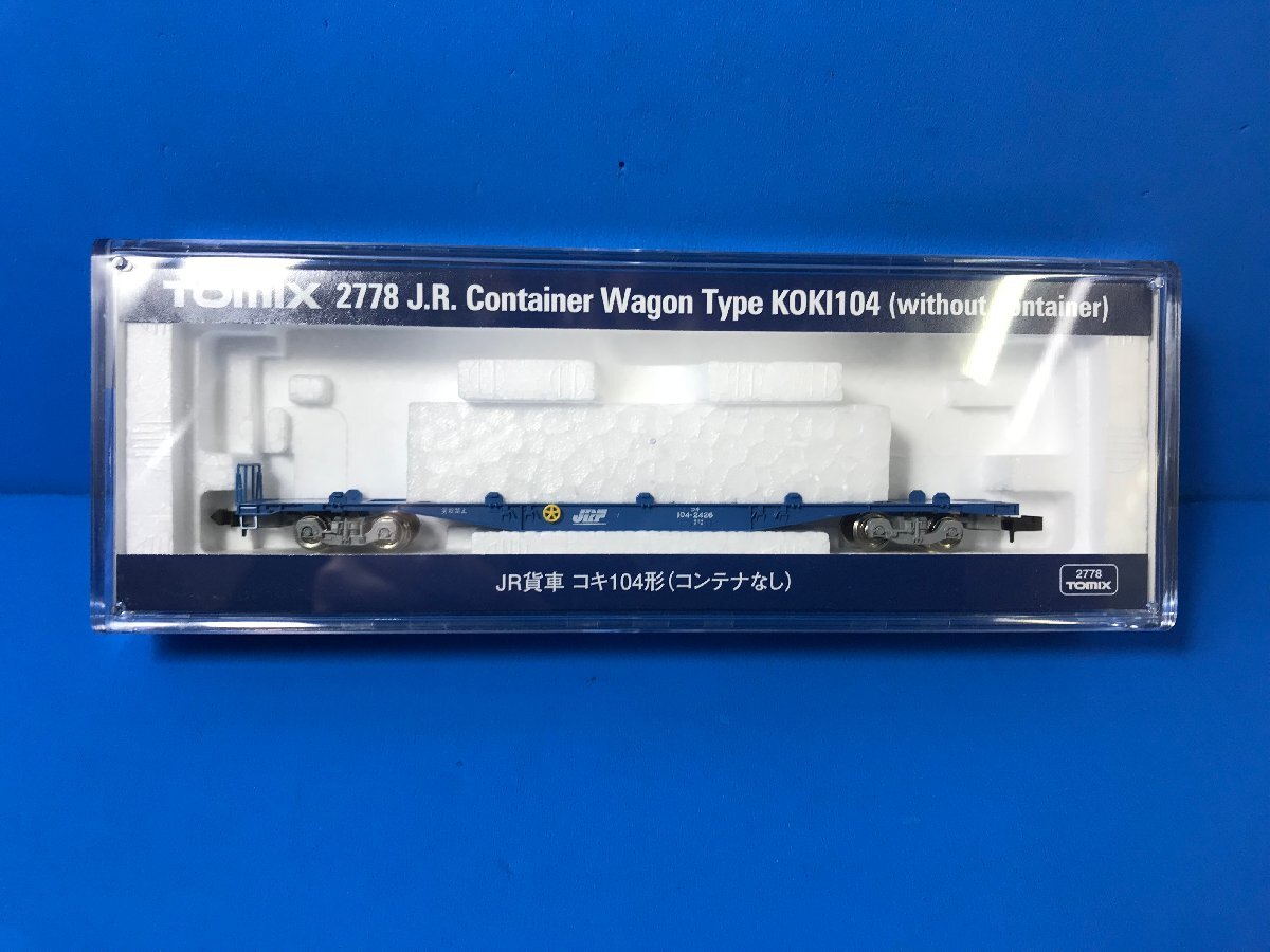 4D122　Nゲージ　TOMIX　トミックス　品番2778　JR貨車　コキ104形　コンテナなし_画像1