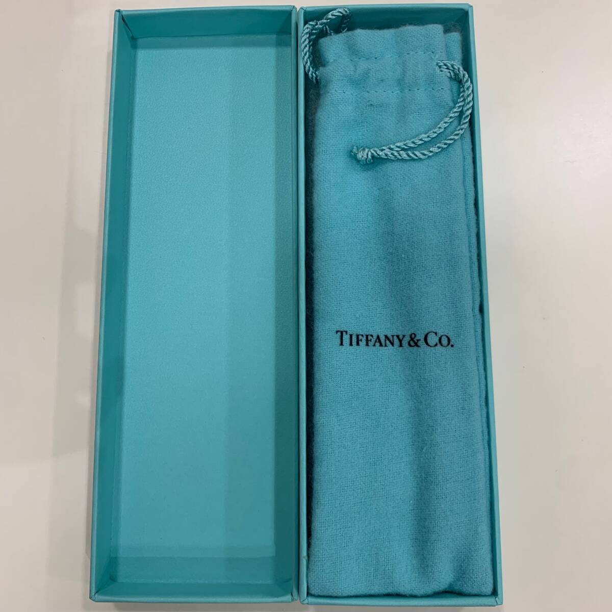 #2036 TIFFANY & Co. ティファニー ボールペン 水色 SV925使用 シルバー ブックレット付 銀製品 Tクリップ ツイスト式の画像3