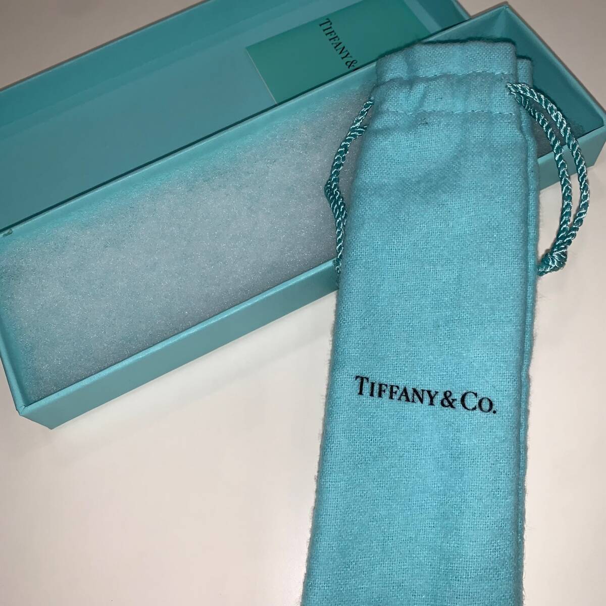 #2036 TIFFANY & Co. ティファニー ボールペン 水色 SV925使用 シルバー ブックレット付 銀製品 Tクリップ ツイスト式の画像5