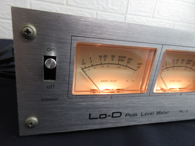 【HITACHI/日立 /Lo-D】 Peak Level Meter /PL-3 / ピークレベルメーター/オーディオの画像2