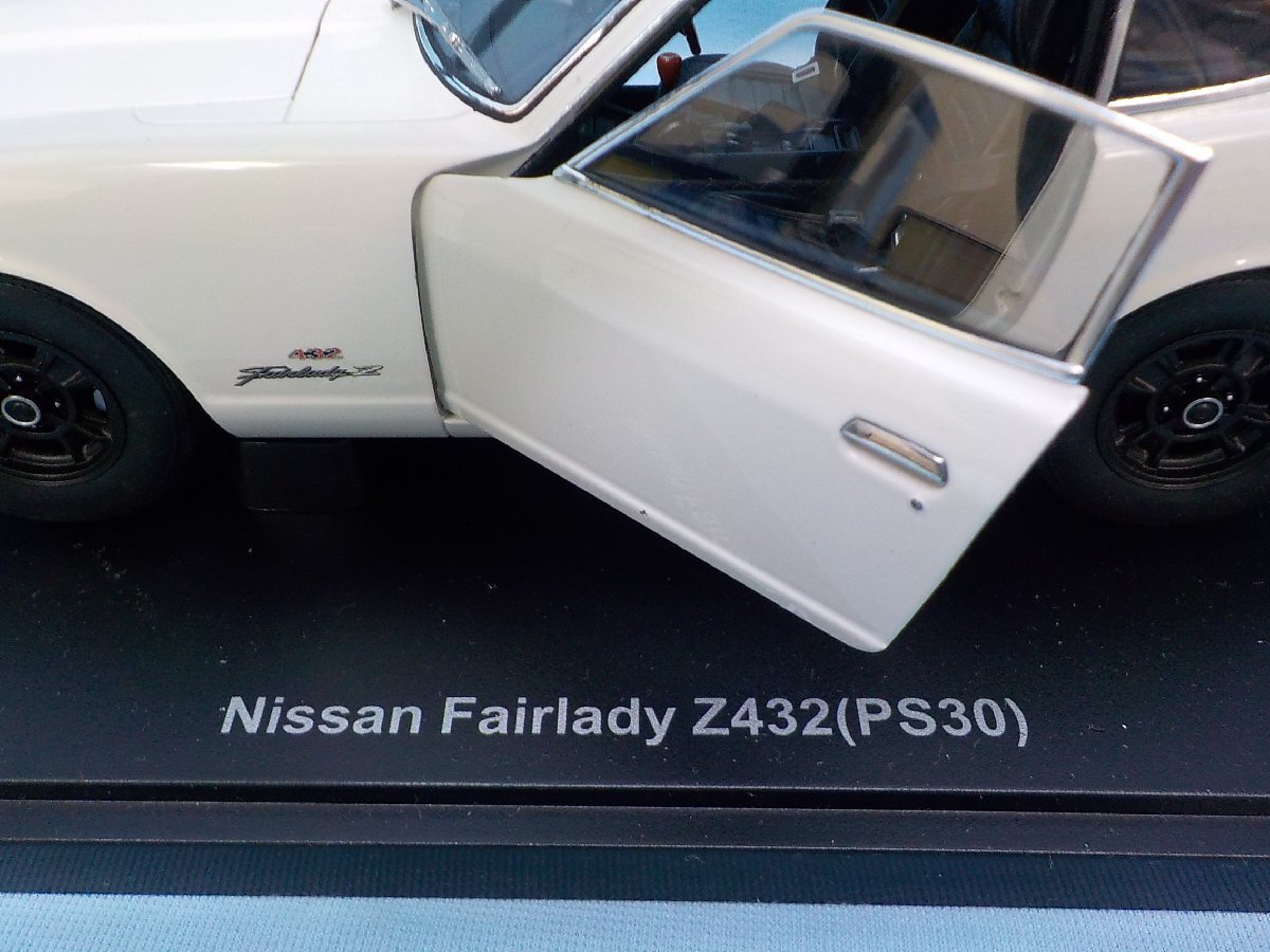 ◆ミニカー オートアート 1/18 NISSAN FAIRLADY Z Z432 White 77438 日産 フェアレディZ PS30 S30 美品の画像4