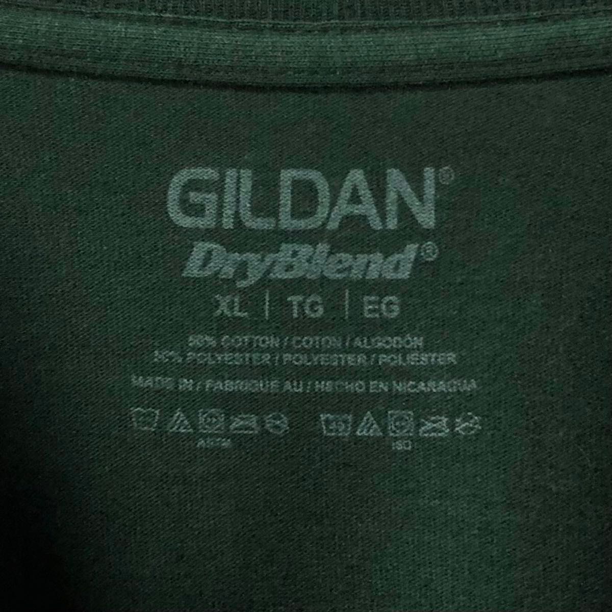 ギルダン US アメリカ古着 カレッジ チーム プリント 半袖Tシャツ XL