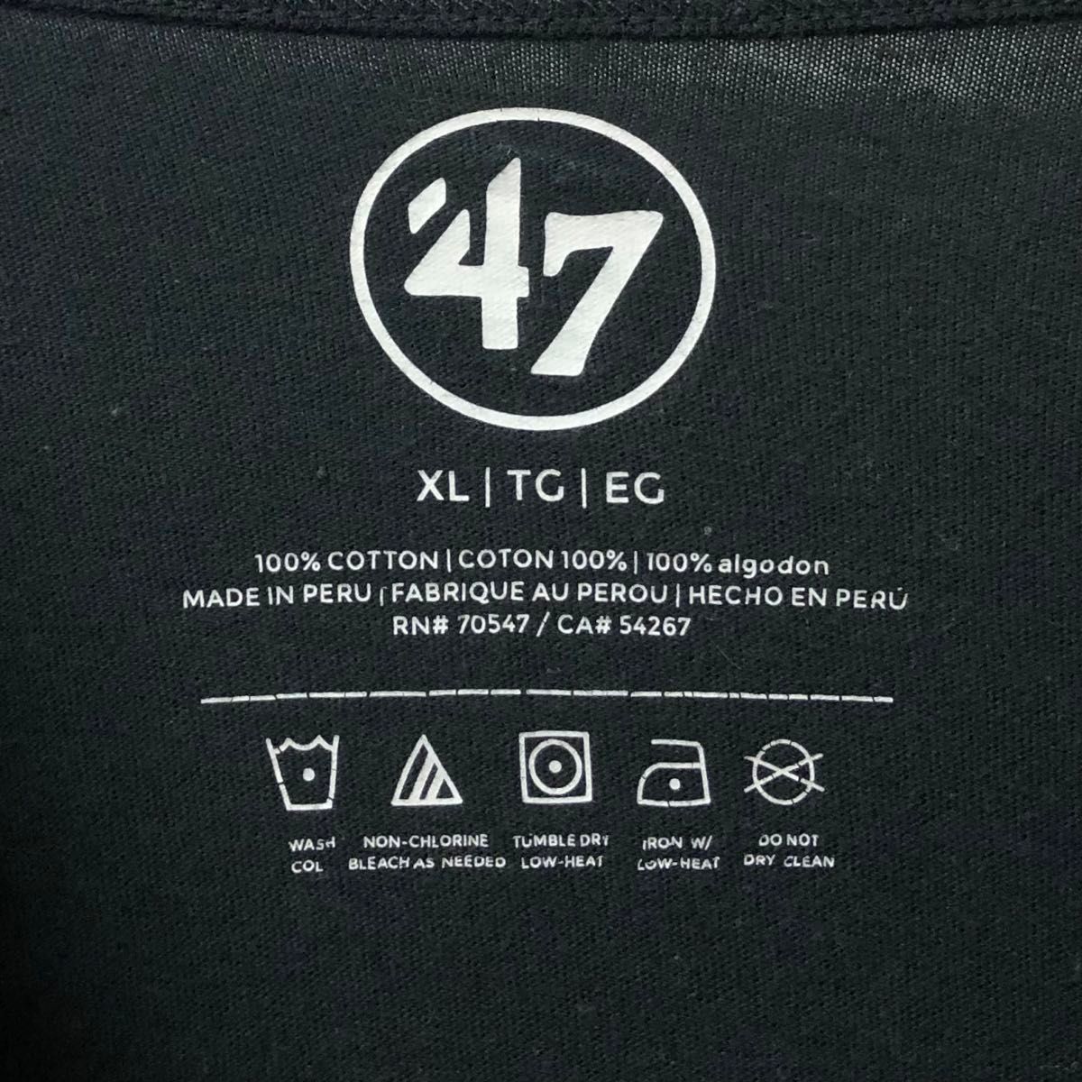 47 フォーティセブン US アメリカ古着 アイオワ ホーキーズ ロゴ プリント 半袖Tシャツ XL