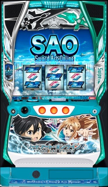 実機 税込 大都技研 SAO Ｌスロット ソードアート・オンラインＢ２◆スマスロ遊技ユニット・バイブオン/オフスイッチ取付け済◆の画像2