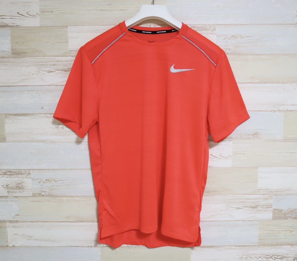 新品 Lサイズ NIKE ナイキ DRI-FIT マイラー S/S トップ メンズ　半袖ランニングシャツ　オレンジ