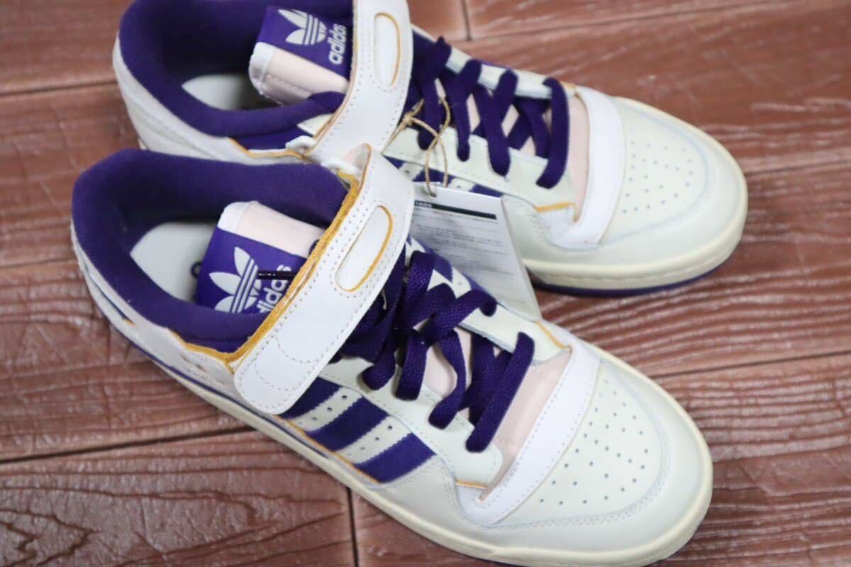 新品 定価14300円 26.5㎝ adidas originals アディダス　オリジナルス　フォーラム 84 ロー Forum 84 Low ホワイト　パープル_画像8