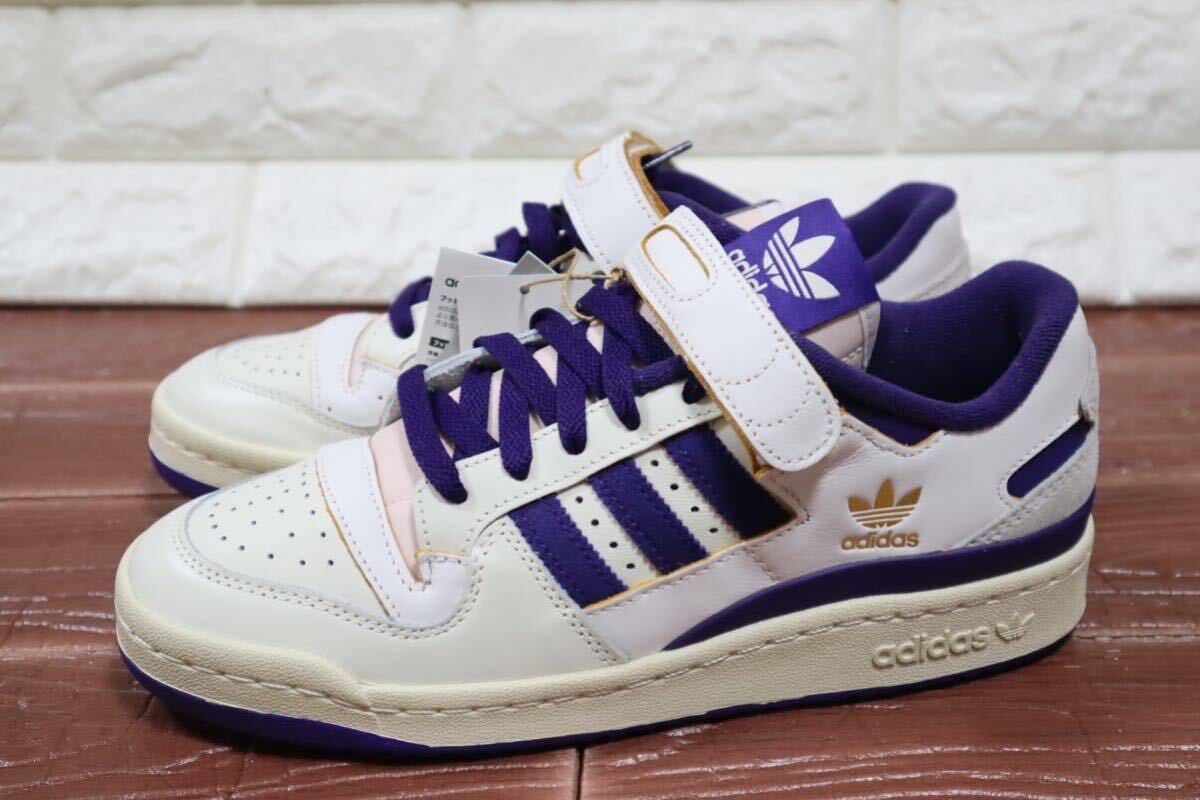 新品 定価14300円 26.5㎝ adidas originals アディダス　オリジナルス　フォーラム 84 ロー Forum 84 Low ホワイト　パープル_画像2