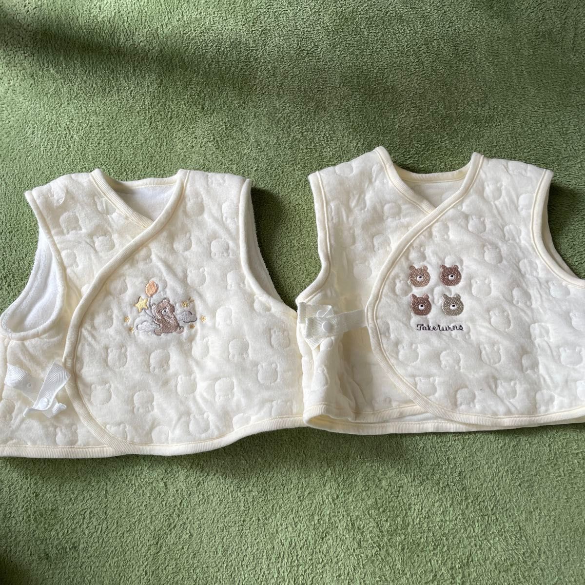 ツーウェイオール カバーオールベスト付き アカチャンホンポ 50-60 ベビー服 双子 おそろい 新生児