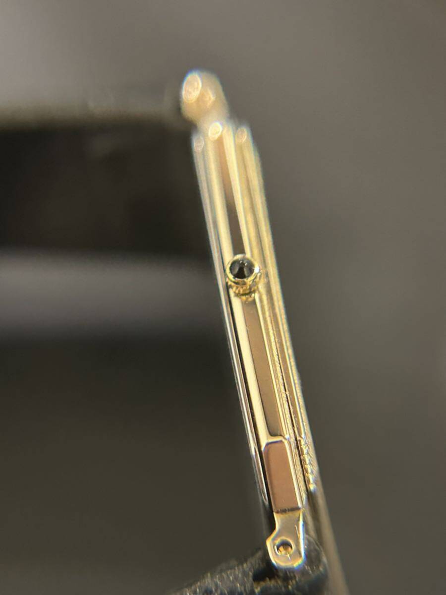 美品 動作済 SEIKO セイコー レディース腕時計 クオーツ ドルチェ 6730-5160 10K/SS 2針 ゴールド文字盤 電池交換済の画像3