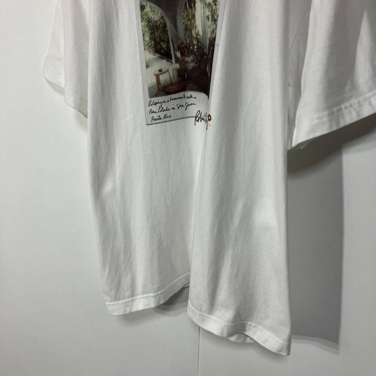 GOOD ROCK SPEED グッドロックスピード フォト プリント クルーネック 半袖 Tシャツ 古着 ホワイト F_画像7