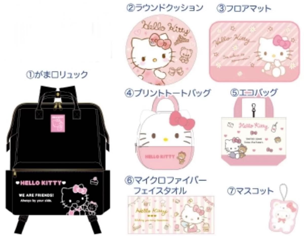 Sanrio lucky bagサンリオのキャラクターたちの豪華7点セットの Sanrio lucky bagサンリオのキャラクターたちの豪華7点セットの