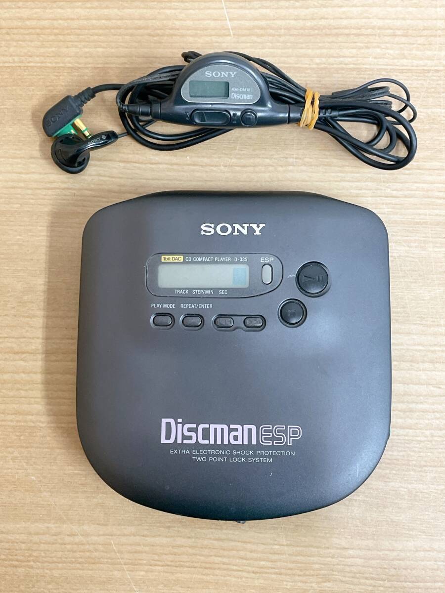 【SONY ソニー Discman ディスクマン「D-335」】CDプレーヤー/ポータブル/通電OK★/A64-033の画像1