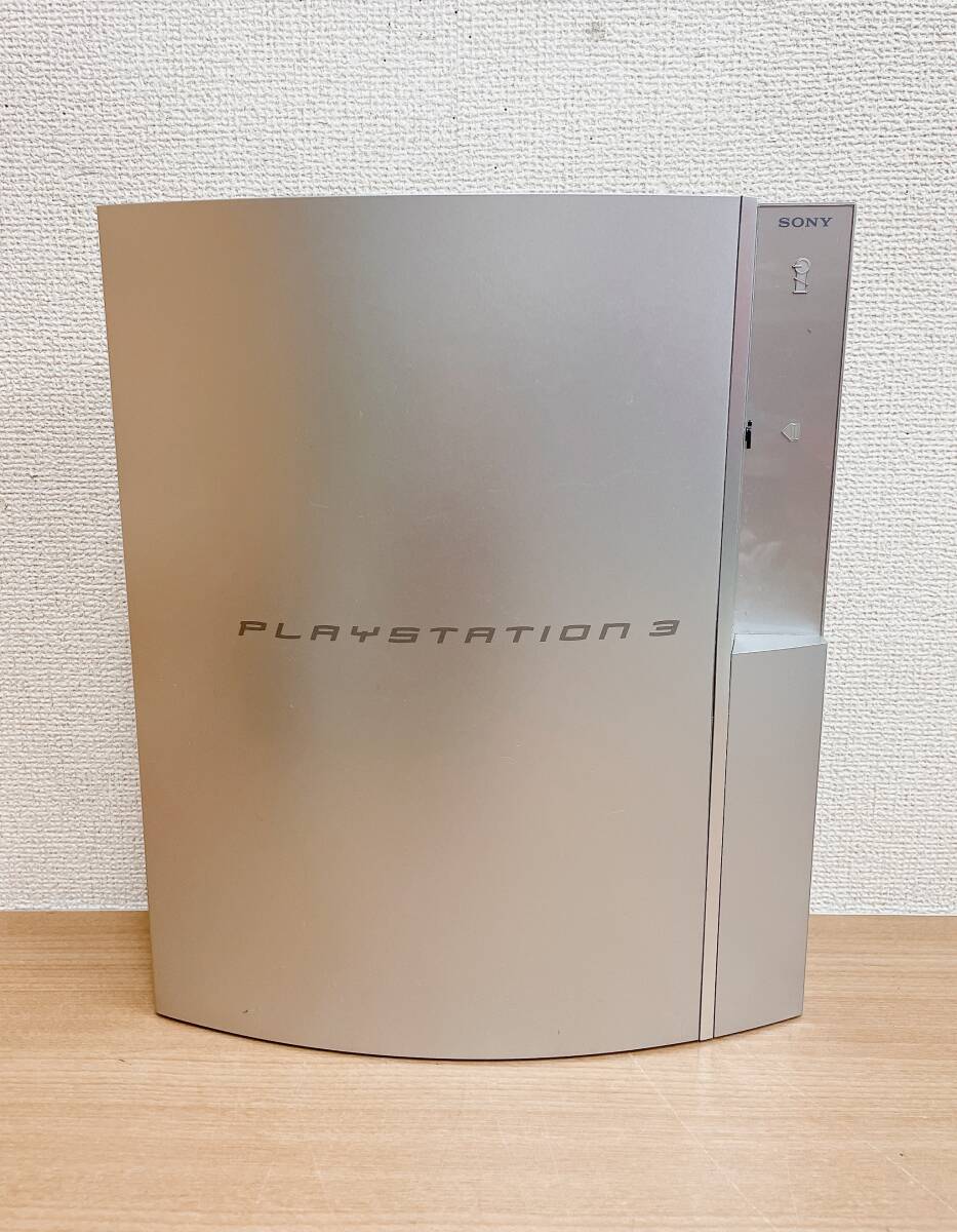 【PlayStation 3 PS3 シルバー SONY プレイステーション3 CECHLOO 本体】コントローラー2個/ジャンク/A64-176の画像2