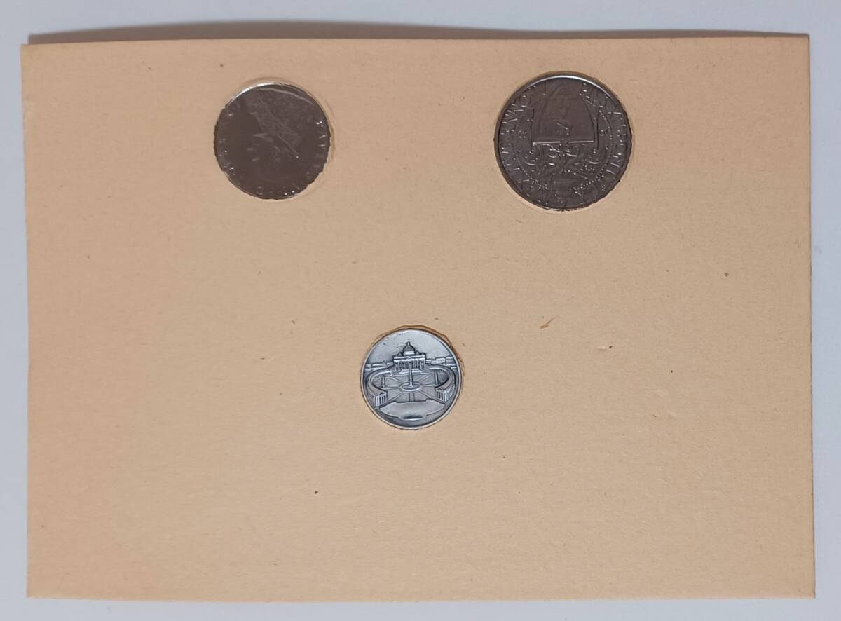 ◇バチカン市国 コイン3枚・切手セット◇hy612の画像2