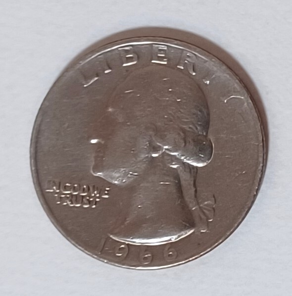 ◇アメリカ　リバティコイン1枚　1966年◇hy599_画像1