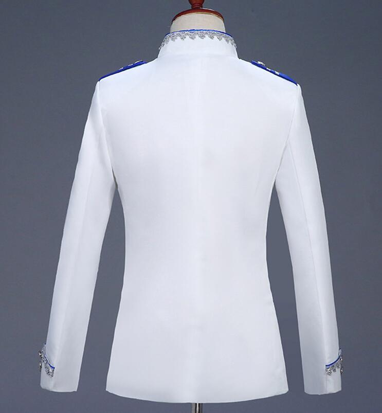  new arrival fine quality 4 point set .. costume play clothes .. white ( white ) tuxedo stage costume outer garment trousers M L-2XL chairmanship musical performance . presentation 