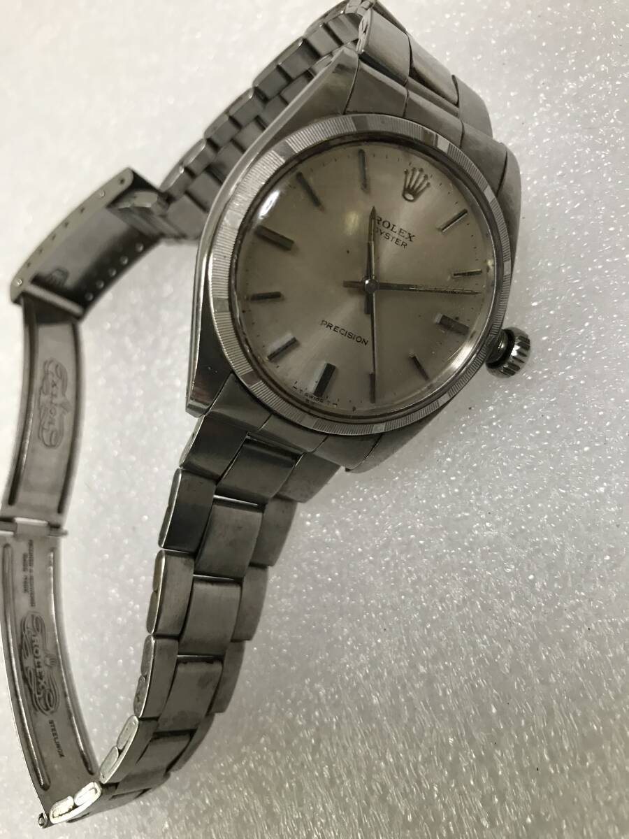 ROLEX ★ロレックス オイスター プレシジョン Ref.6426アンティーク ヴィンテージ 中古 メンズ腕時計★送料無料★難あり稼働品★_画像4