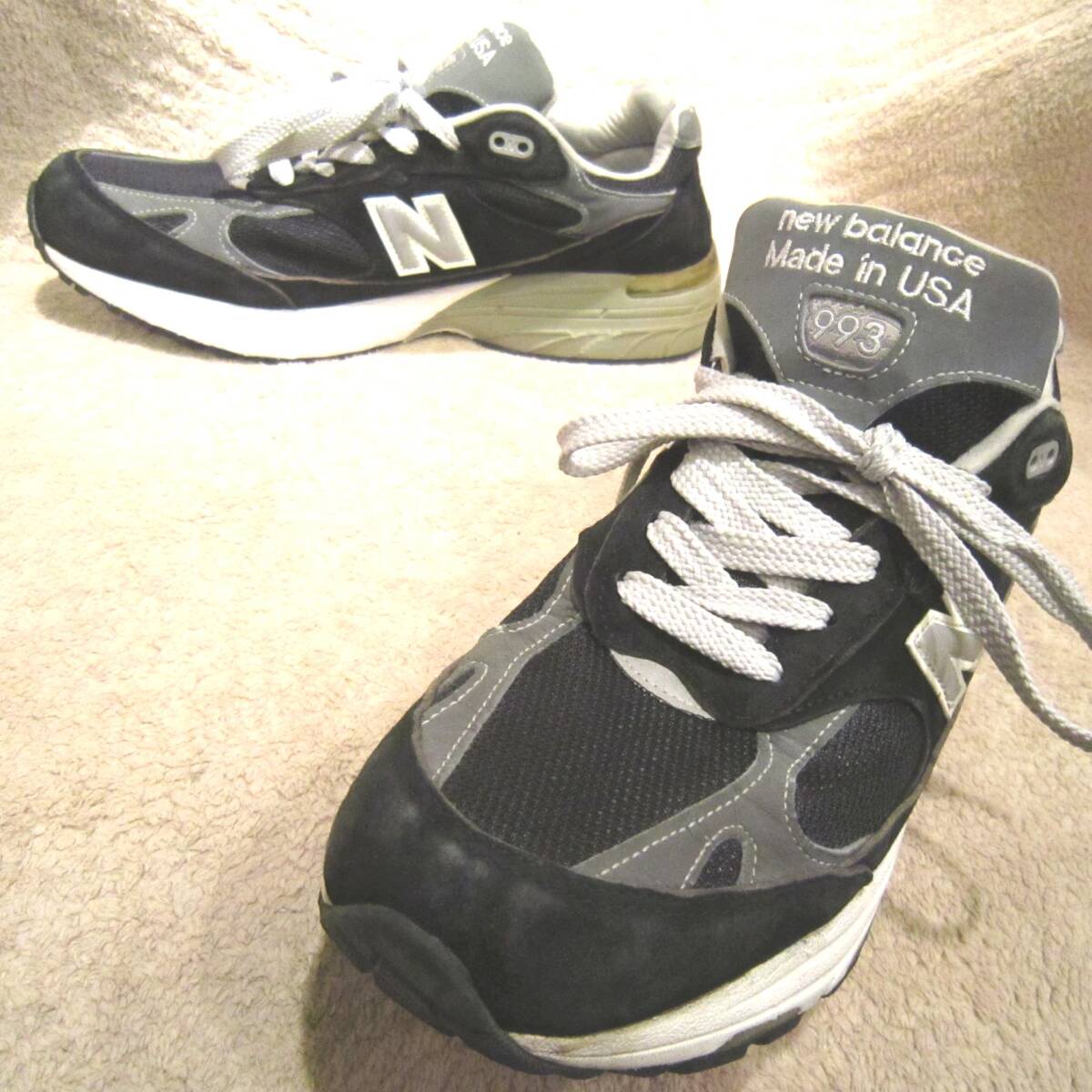 MADE IN U.S.A.　　ニューバランス　NB　MR993 BK　　黒銀リフレクター　　27.5㎝ D　US9.5　　　　　　new balance　ブラック　　wj2404a_画像1