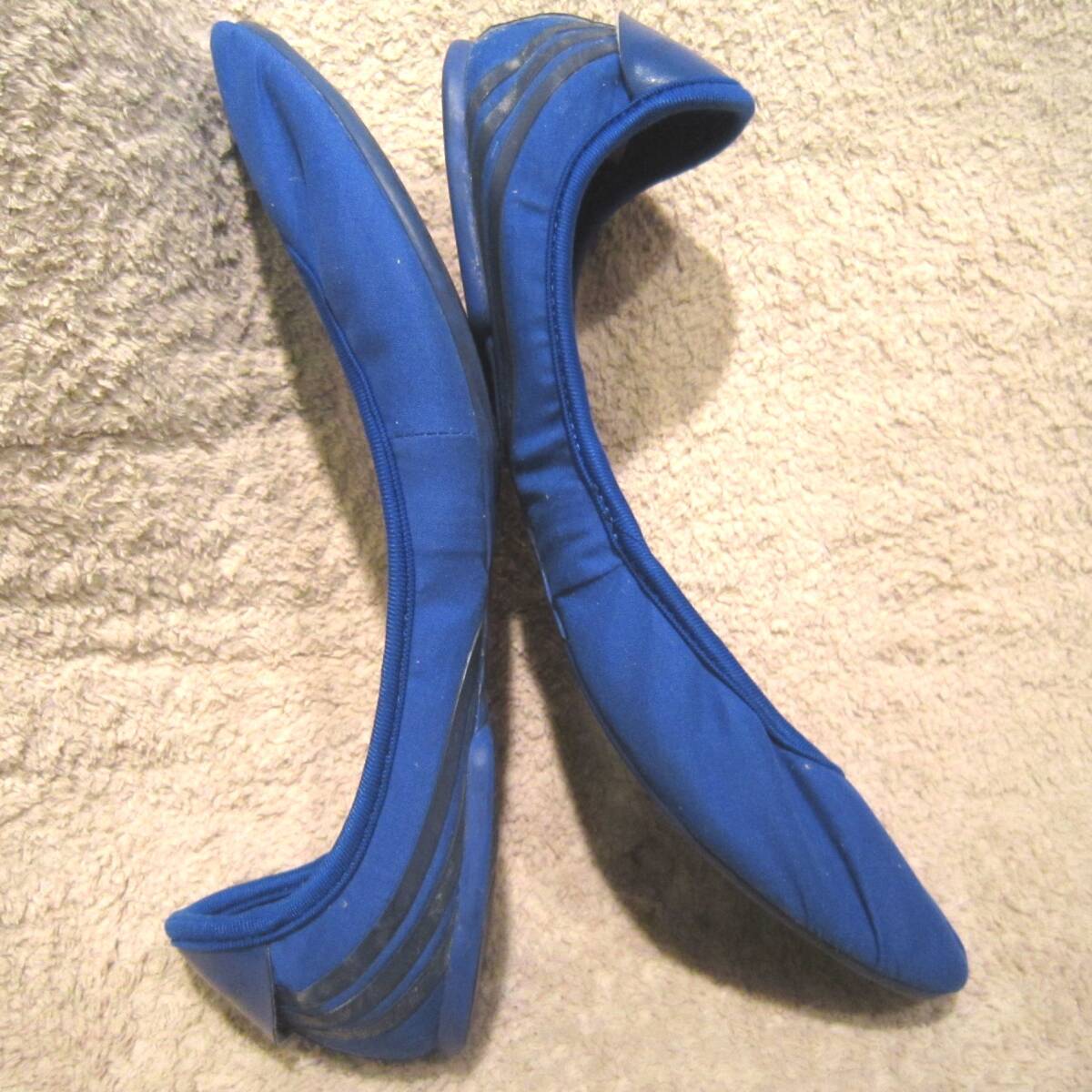 アディダス ステラマッカートニー フラットシューズ（G46337）青 wm24㎝ US7   adidas Stella McCartney バレエシューズ 11年製 wj2404bの画像2