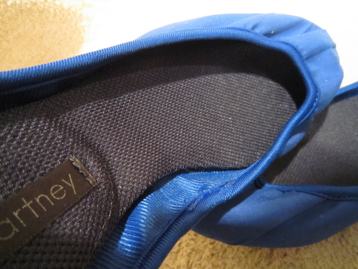 アディダス ステラマッカートニー フラットシューズ（G46337）青 wm24㎝ US7   adidas Stella McCartney バレエシューズ 11年製 wj2404bの画像9
