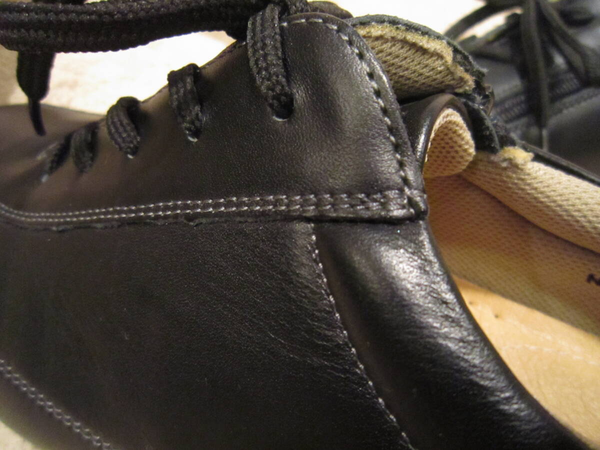 Mode Tokimi　ウォーキングシューズ（N4905）黒 本革レザー　25.5㎝　　　　　時見の靴　ブラック　ファスナー付　日本製　　美品　wj2404d_画像8