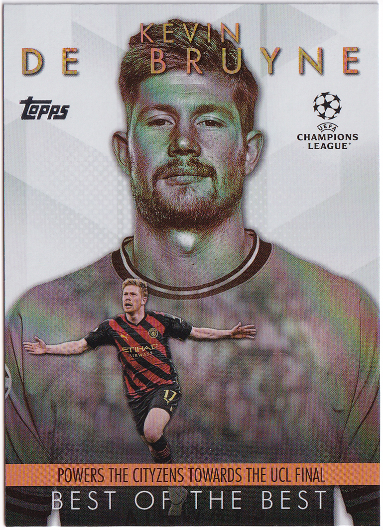 【デブライネ/Kevin De Bruyne】2023-24 Topps UEFA Club Competitions Best Of The Best_画像1