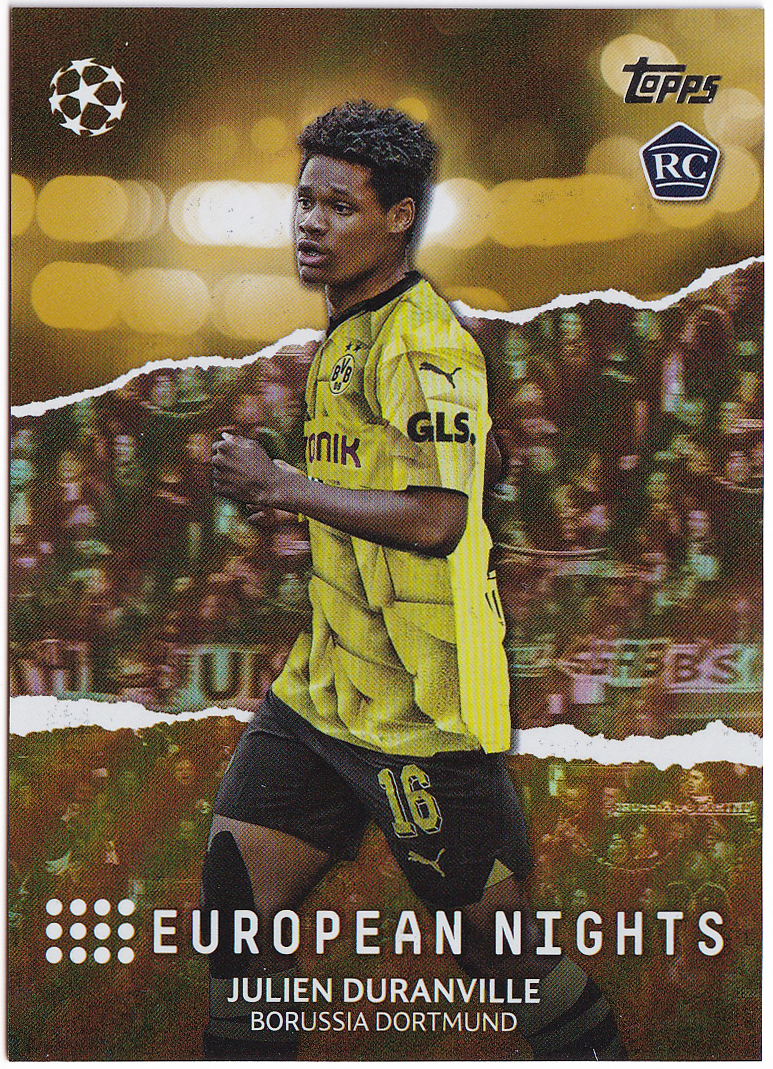 【デュランヴィル/Julien Duranville/RC】2023-24 Topps UEFA Club Competitions European Nights Gold /50の画像1