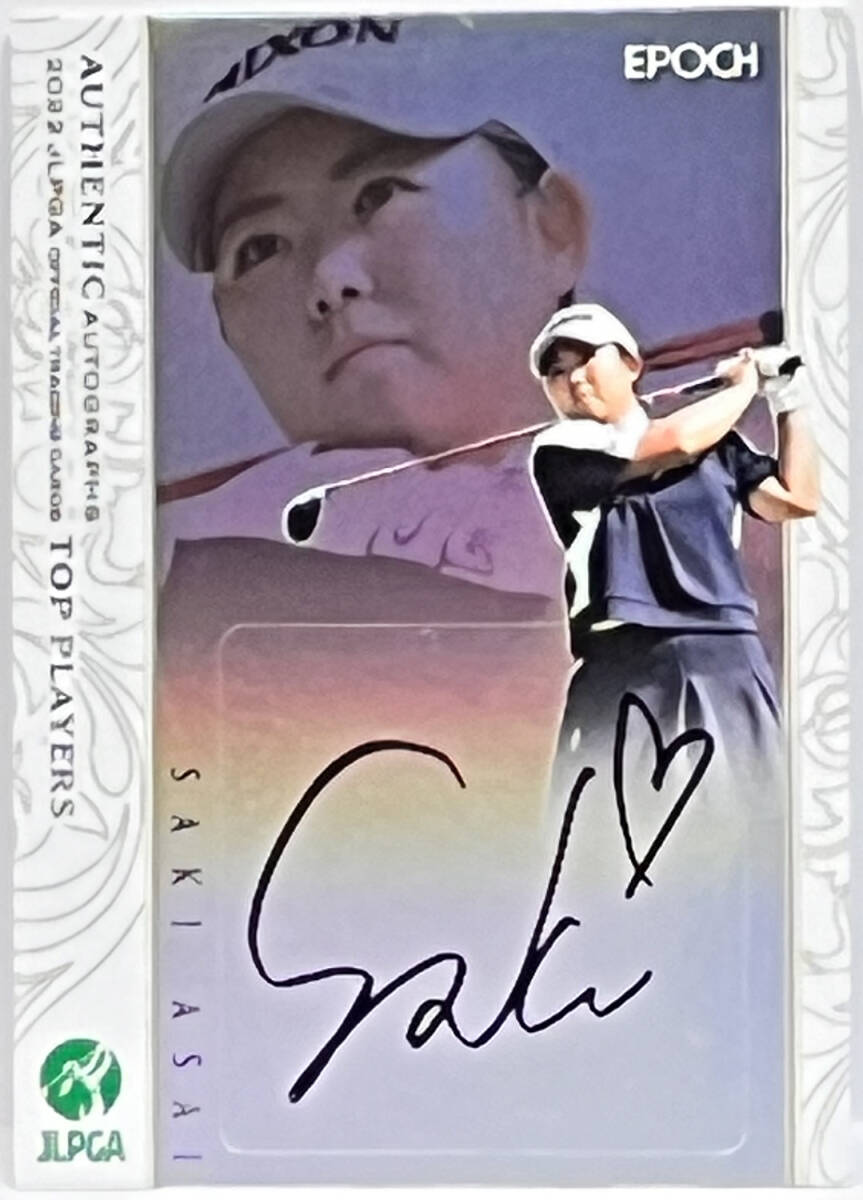 【淺井咲希/30枚限定】2022 EPOCH JLPGA 女子プロゴルフ TOP PLAYERS ホロパラレル 直筆サイン 27/30_画像1