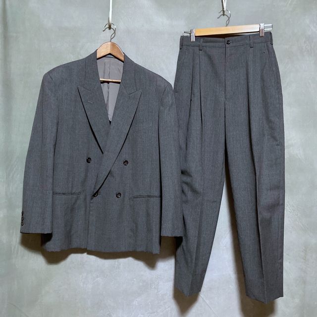 COMME des GARCONS HOMME PLUS AD1989 ダブル セットアップ スーツ size.S グレー_画像1