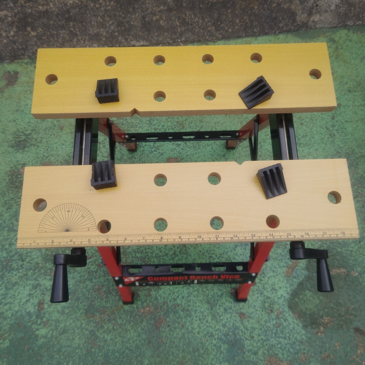 ◎【 ワークベンチ 】中古品 作業台 万能作業台 折りたたみ式 ワークテーブル DIY Compact Bench Vice WORK 工具 153-72の画像7