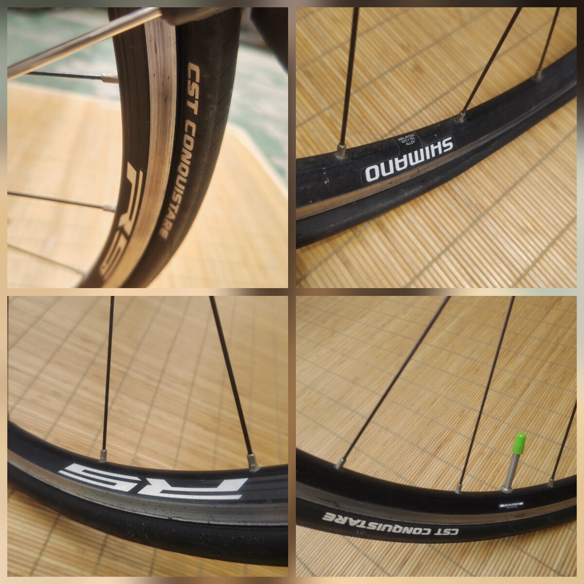 ◎直接引き取り限定【ルイガノ クロスバイク】ジャンク品 パーツ取り 部品 シマノ SHIMANO 自転車 LOUIS GARNEAU チェーン 700×25C 162-7の画像4