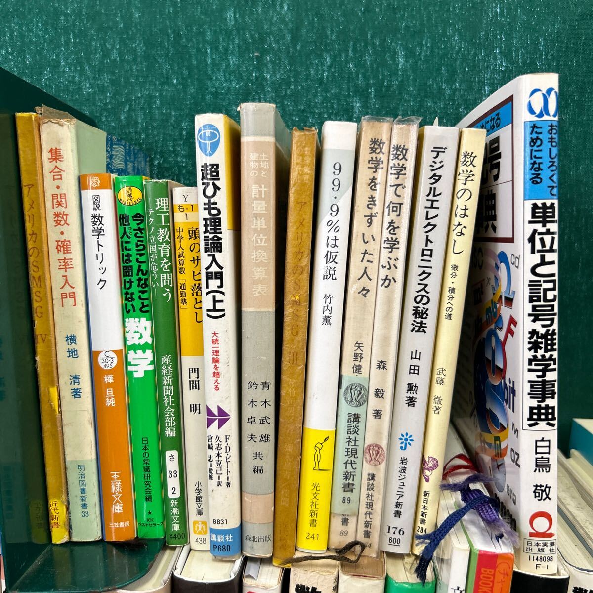 □/古本/中国の数学通史/ゼロからわかる/微分積分/公式集/ピタゴラス/数学者/和算的/単位/文化の中の数学/単位と記号/164-4_画像6