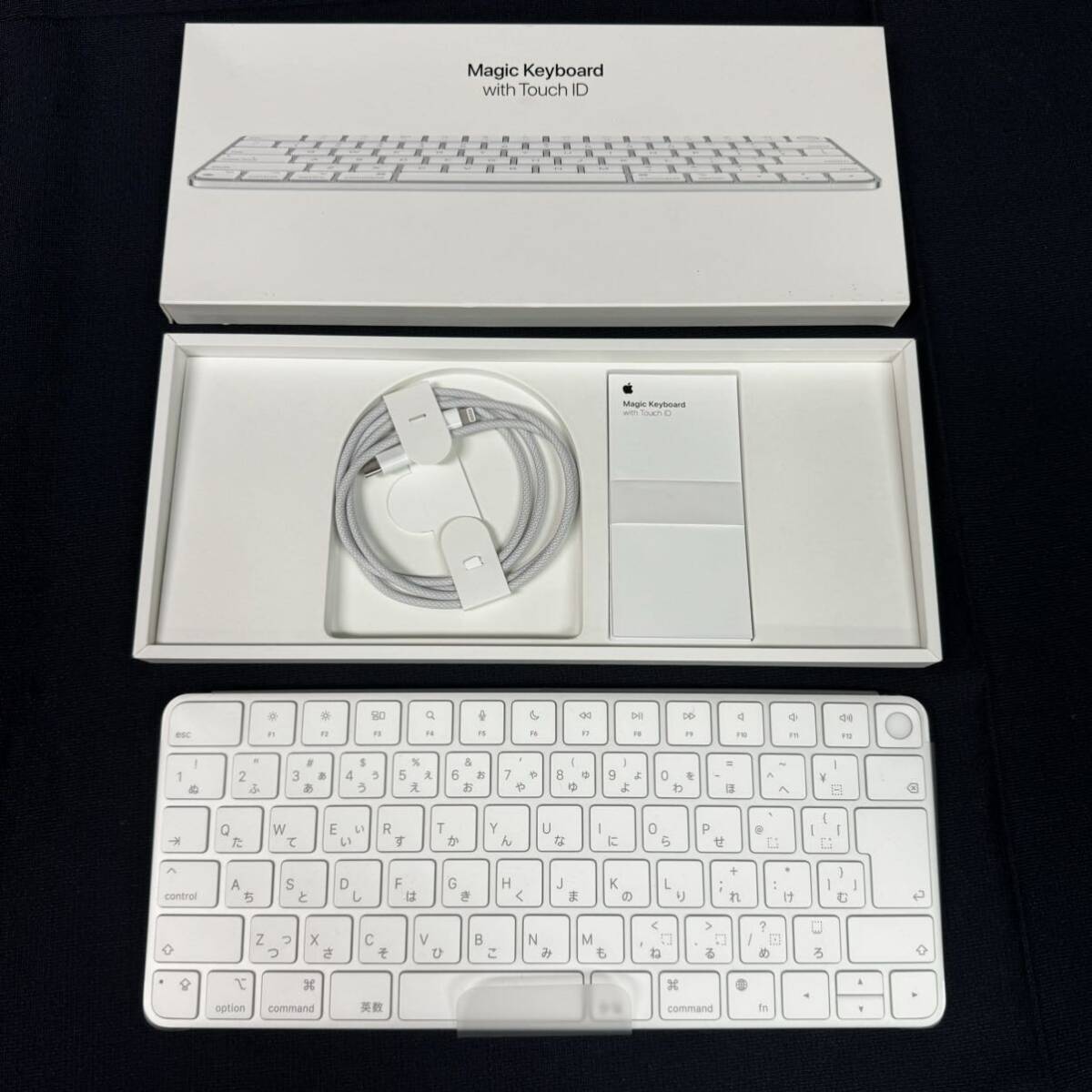  ◆保管品 Apple/アップル Magic Keyboard with TouchID マジックキーボード A2449 箱付 163-32_画像1