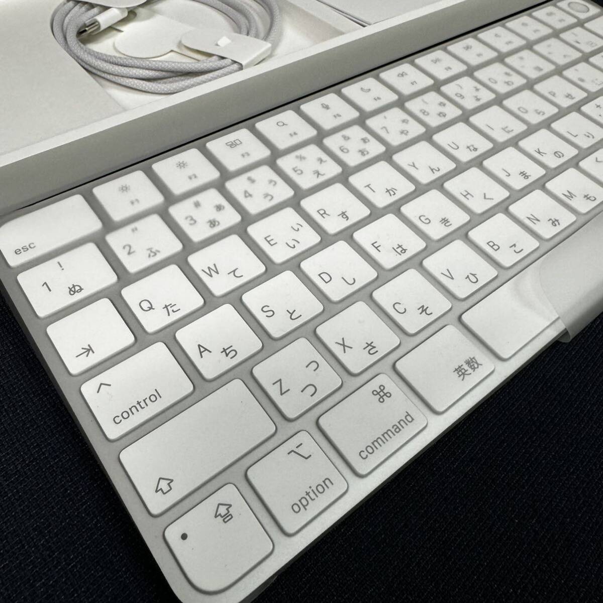  ◆保管品 Apple/アップル Magic Keyboard with TouchID マジックキーボード A2449 箱付 163-32_画像4
