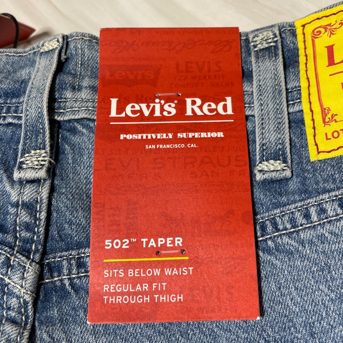 [リーバイス] Levis (R) RED 502 レギュラーテーパー デニム ジーンズ メンズUSW30L32新品未使用。