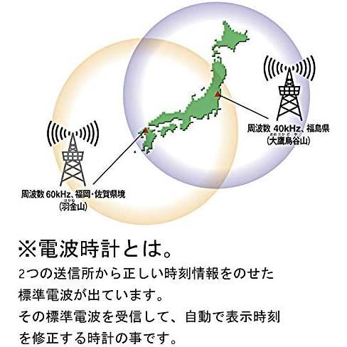 ★ホワイト★ () 目覚まし時計 電波時計 温度計 湿度計付き フィットウェーブスマート 白 77×120×54mm 8RZ166SR03の画像5