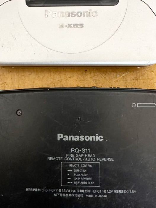 送料込み＊Panasonic パナソニック RQ-S11 、RQ-SX55 ポータブルカセットプレーヤー 　2点まとめ　現状動作未確認