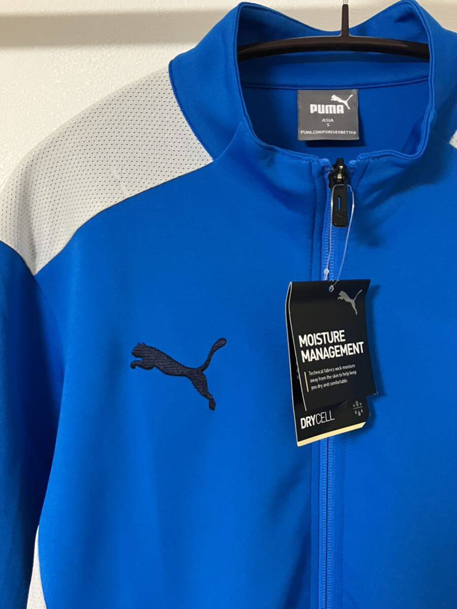 新品タグ付き PUMA プーマ トラックジャケット ジャージ 青 S 新品タグ付き PUMA プーマ トラックジャケット ジャージ 青 S
