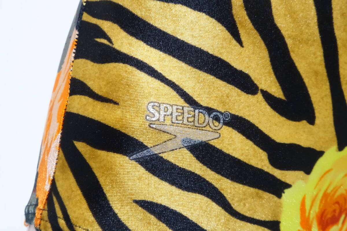 823■Mizuno スピード SPEEDO 光沢フラワープリント♪フィットネス・スポーツ水着/サイズM 【送料300円】の画像4