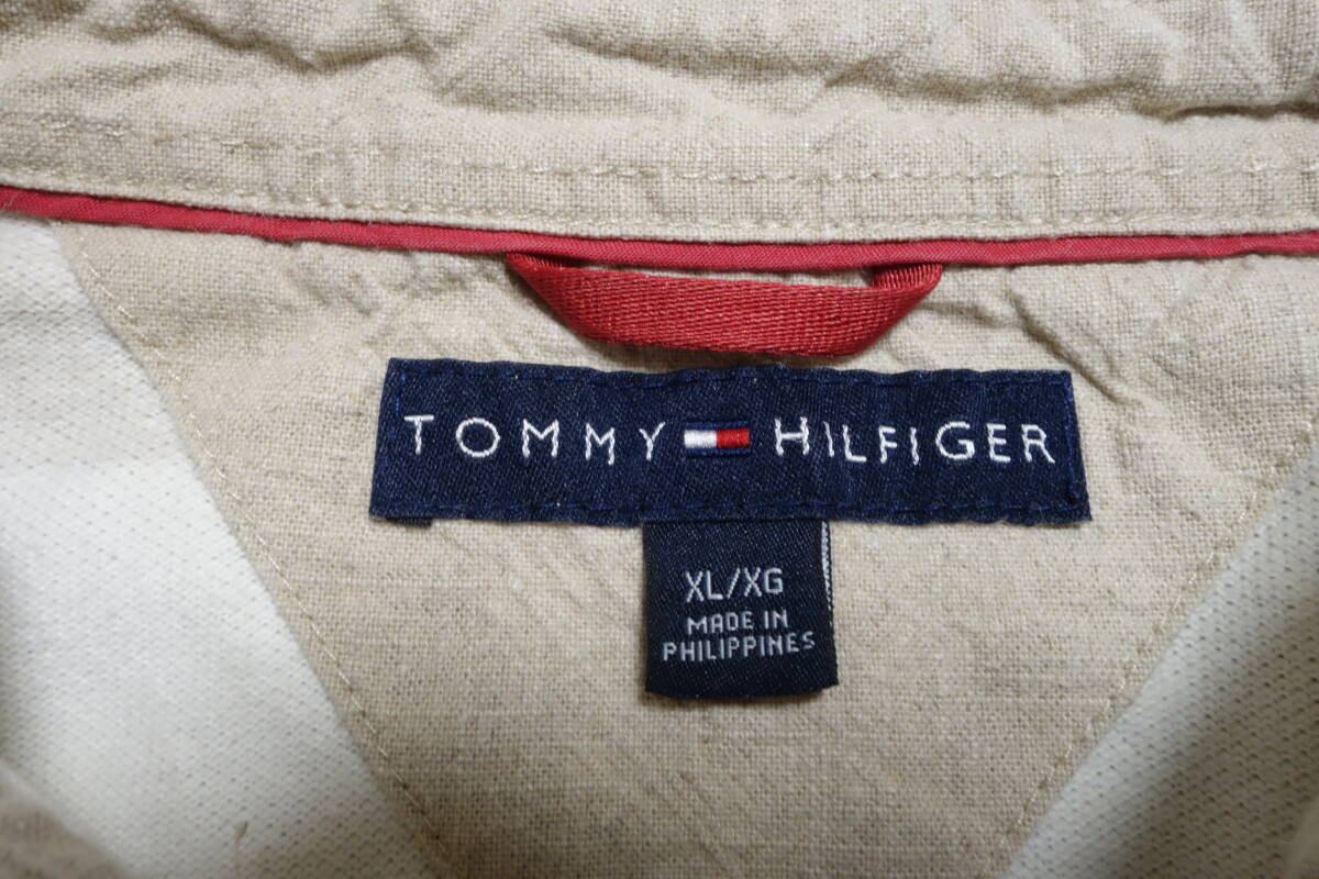 871■トミーヒルフィガー TOMMY HILFIGER 鹿の子 太いマルチボーダー半袖ポロシャツ/XLサイズ 【送料300円】_画像7