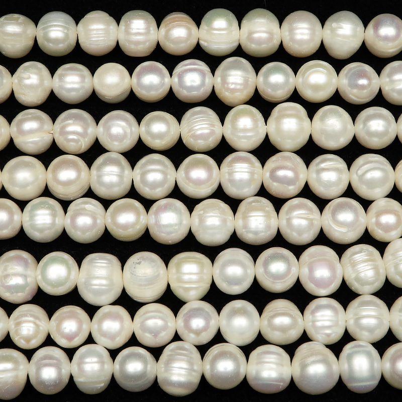 淡水真珠 バロックパール 7～9mm［縞入り］【1連販売】 / 9-32 PL7BAの画像4