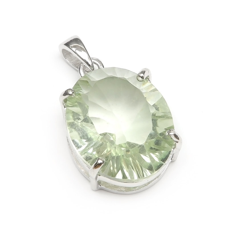  green amethyst pendant top No.5[1 point thing ] / 60-35 AM-PT5