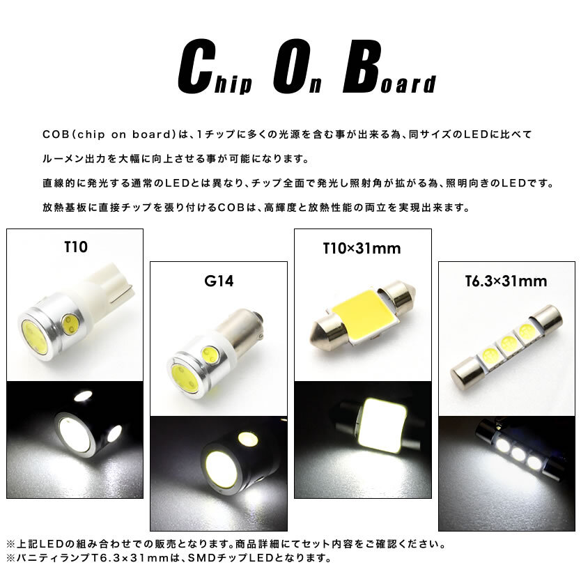 MXPL10G MXPL15G MXPC10G シエンタ R4.9- マジ明るいCOB LEDルームランプ 電球 2点_画像3