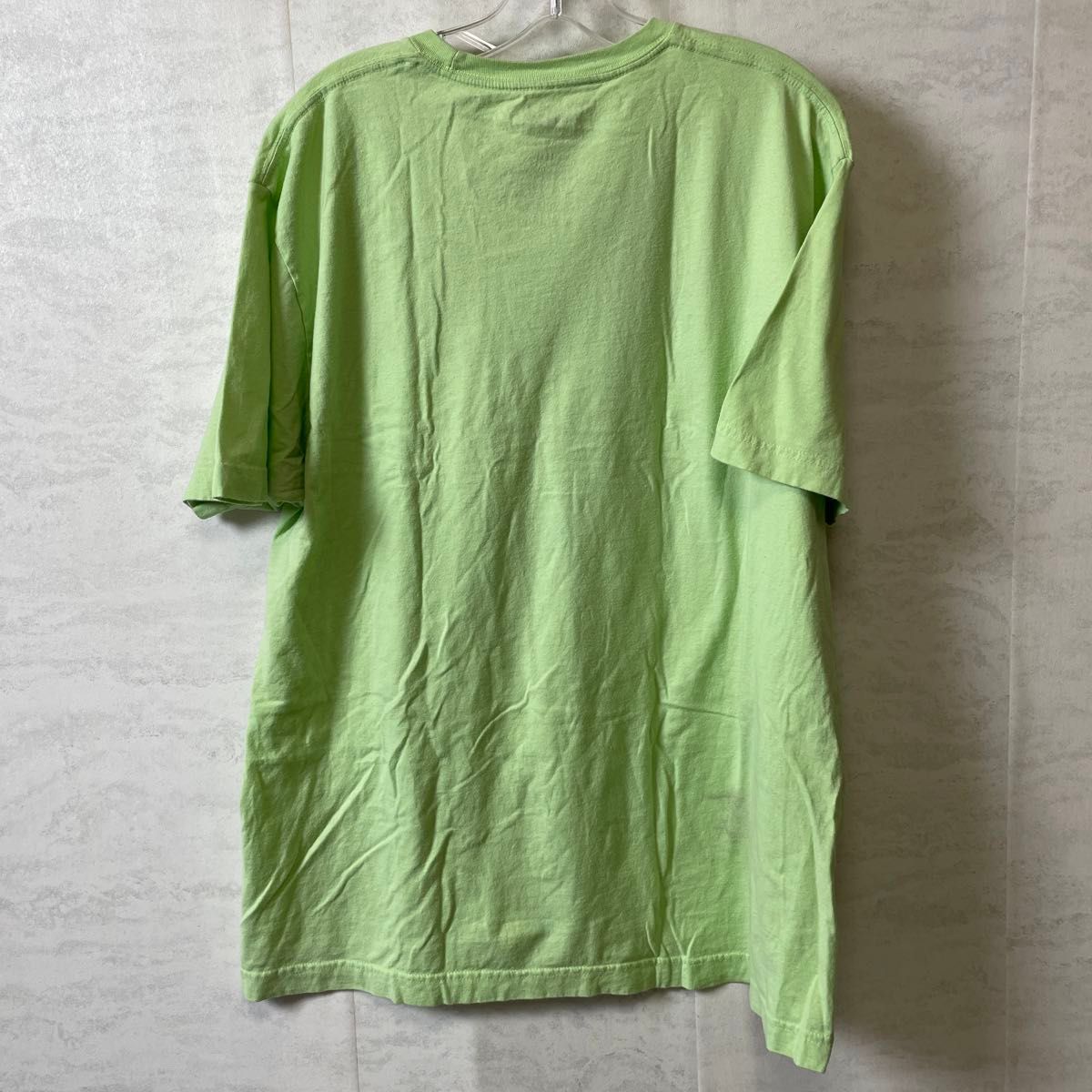 半袖プリントTシャツ　サイズXL アニメTシャツ　ハンターハンター　コットンシャツ　緑　ライトグリーン　メンズ古着